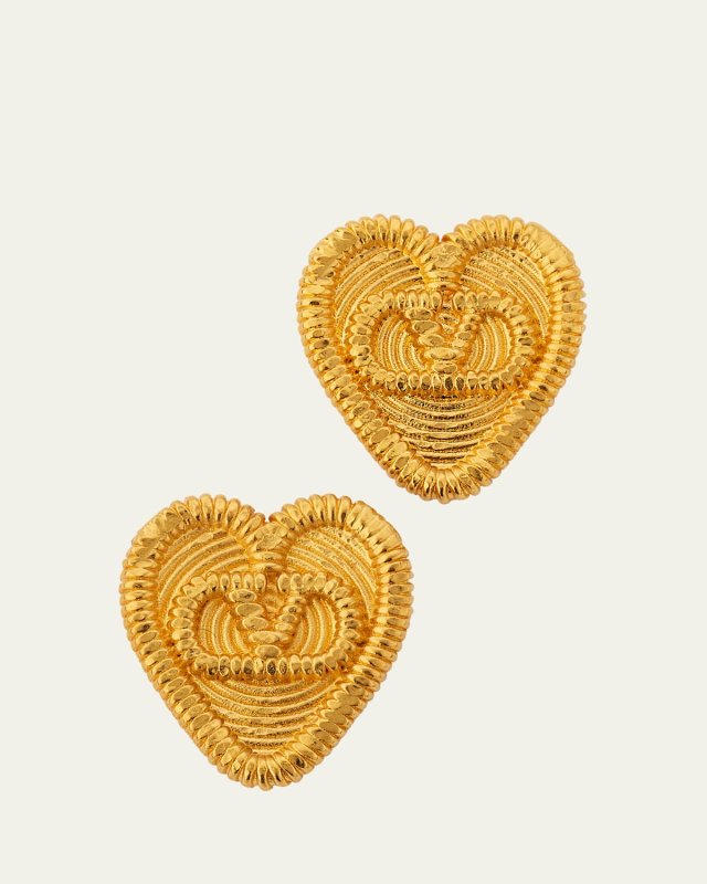 Fil Perdu Heart Earrings